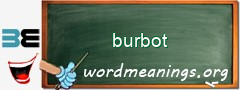 WordMeaning blackboard for burbot